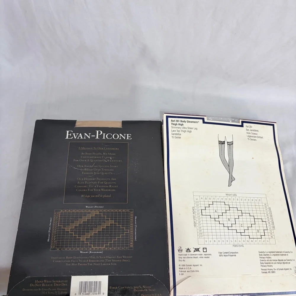 Vintage Pantyhose Lot Givenchy Hanes Silk Reflections Evan Picone NOS Stockings